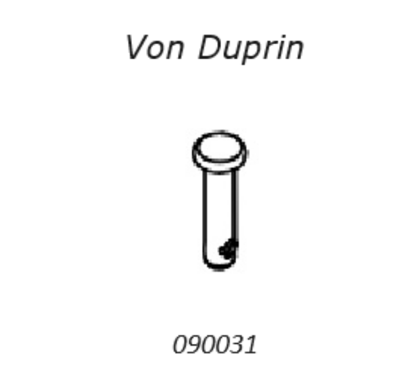 Picture of 090031 Control Link Pin Kit, with Retaining Ring (Pkg of 10)