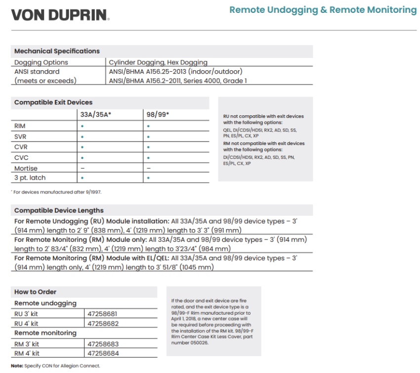Picture of 47258683 (RM) Remote Monitoring, 3' Devices
