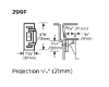 Picture of 299F Rim/Vertical Rod Top Strike, Fire Rated