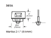 Picture of 385A Vertical Rod Bottom Strike, 33A/35A/98/9947/48, WDC Standard Strike
