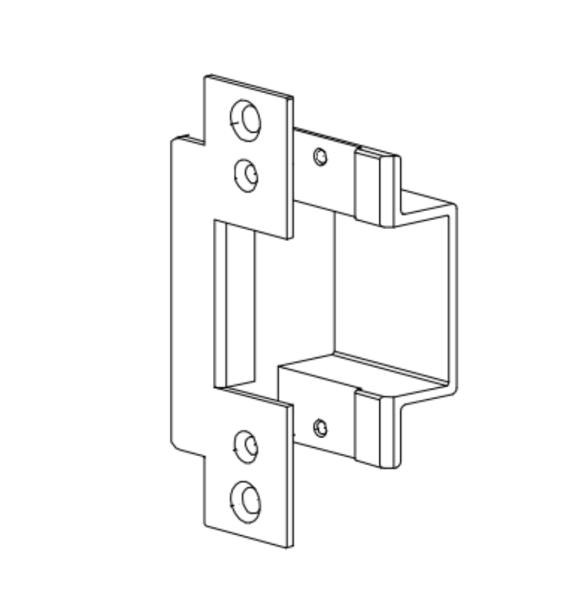 Picture of 576B Mortise Lock Strike, 55/88/99/9875 Optional Strike, Pairs, 2-1/4" Door App.