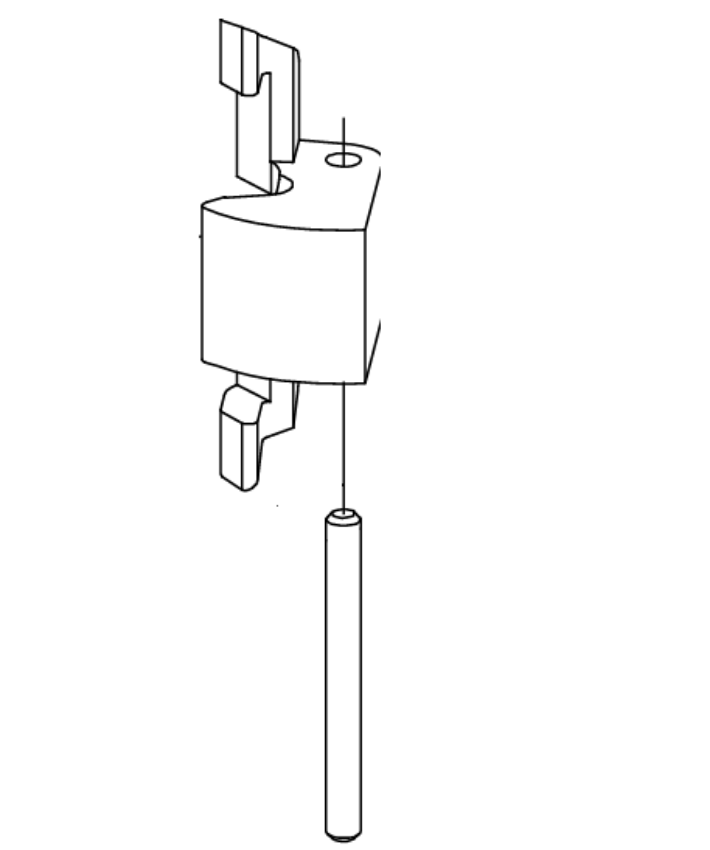 Picture of 050353, 55 Rim Latch Bolt Axle