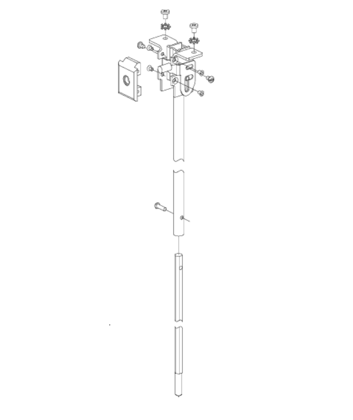Picture of 050457, 5547-F Top Rod Kit 6'8"–8' Door