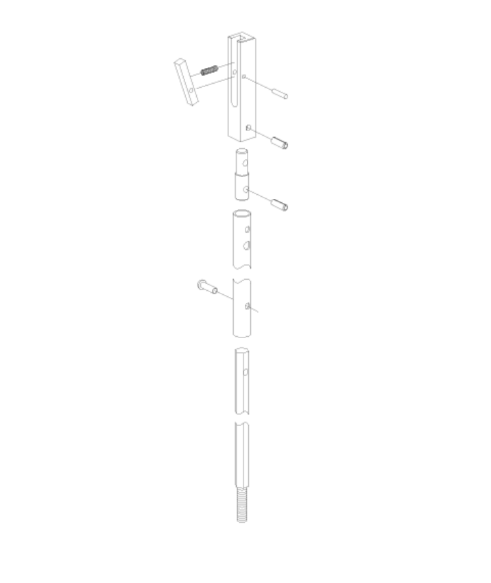 Picture of 050110, 5547WDC Top Rod Kit 6'8"–8' Door