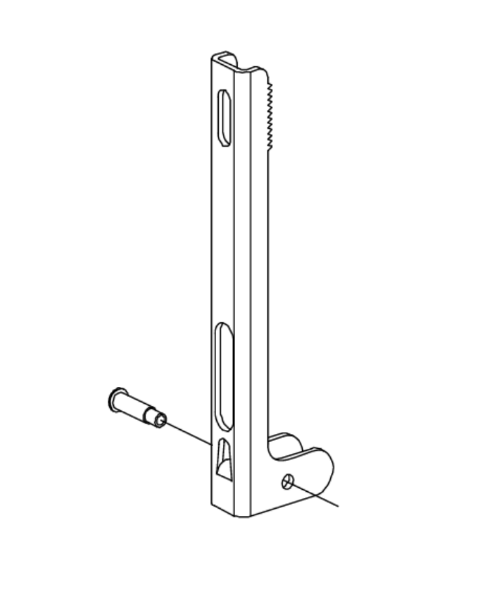 Picture of 050369, 5547 Bottom Rod Connector w/Pin