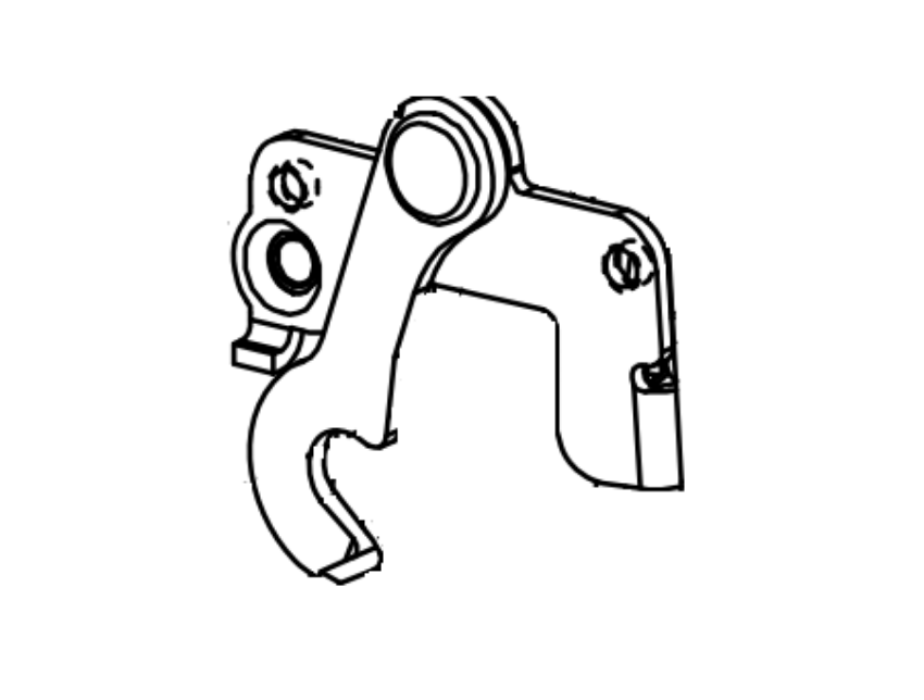 Picture of 112455, CX-CD/SD Cylinder Dog Bracket Kit, Right Hand Reverse