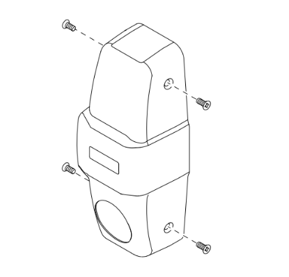 Picture of CC-CVR-2SI-98/9975 Center Case Cover Kit, Double Cylinder, Security Indicator