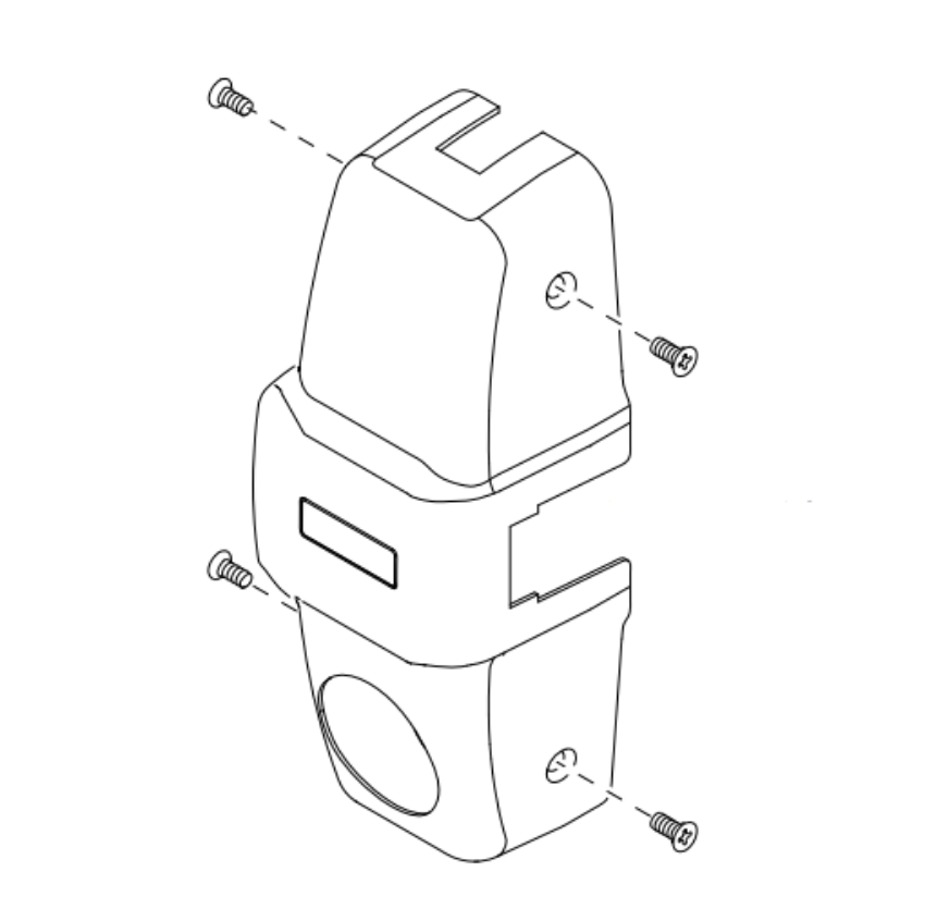 Picture of CC-CVR-2SI-98/9957 Center Case Cover Kit, Double Cylinder, Security Indicator