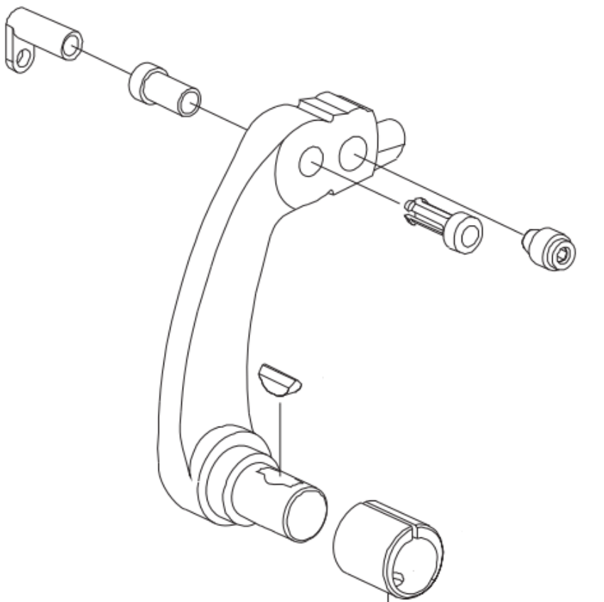Picture of 050445, 8875-F LH LeverArm Kit (no dog screw)
