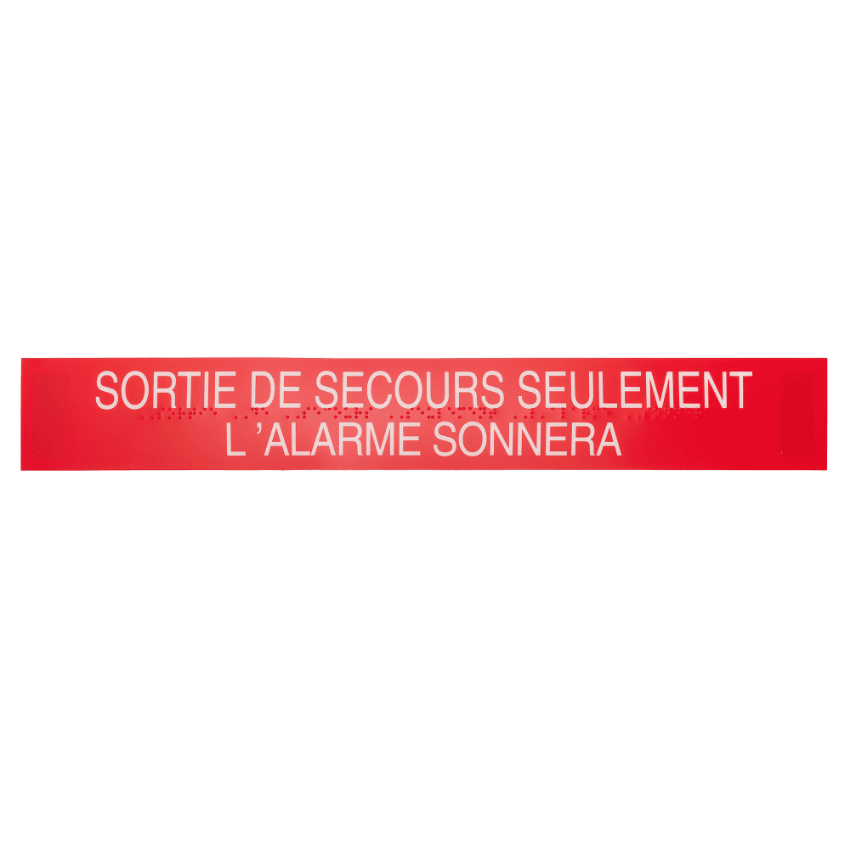 Picture of SIGN.1003 Alarm Sign - French