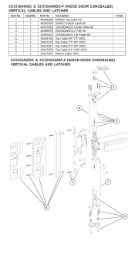 33/3550AWDC & 33/3550AWDC-F (WOOD DOOR CONCEALED)  VERTICAL CABLES AND LATCHES