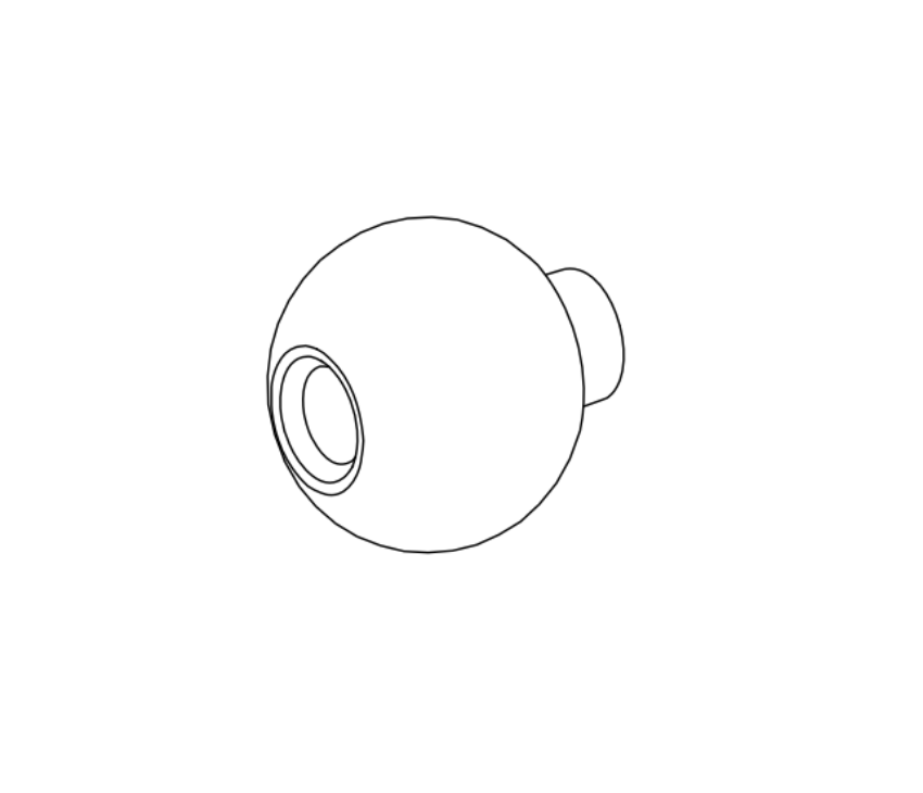 Von Duprin 210K knob exit trim for 22 Series exit devices