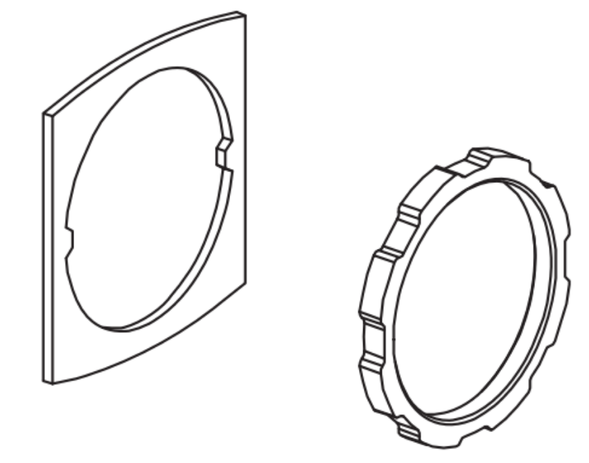 Picture of 109111, Cylinder Lock Nut & Washer, Model 371/3/4/5/6/7/8