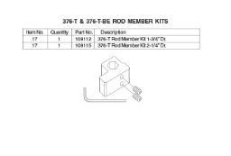 376-T & 376-T-BE ROD MEMBER KITS