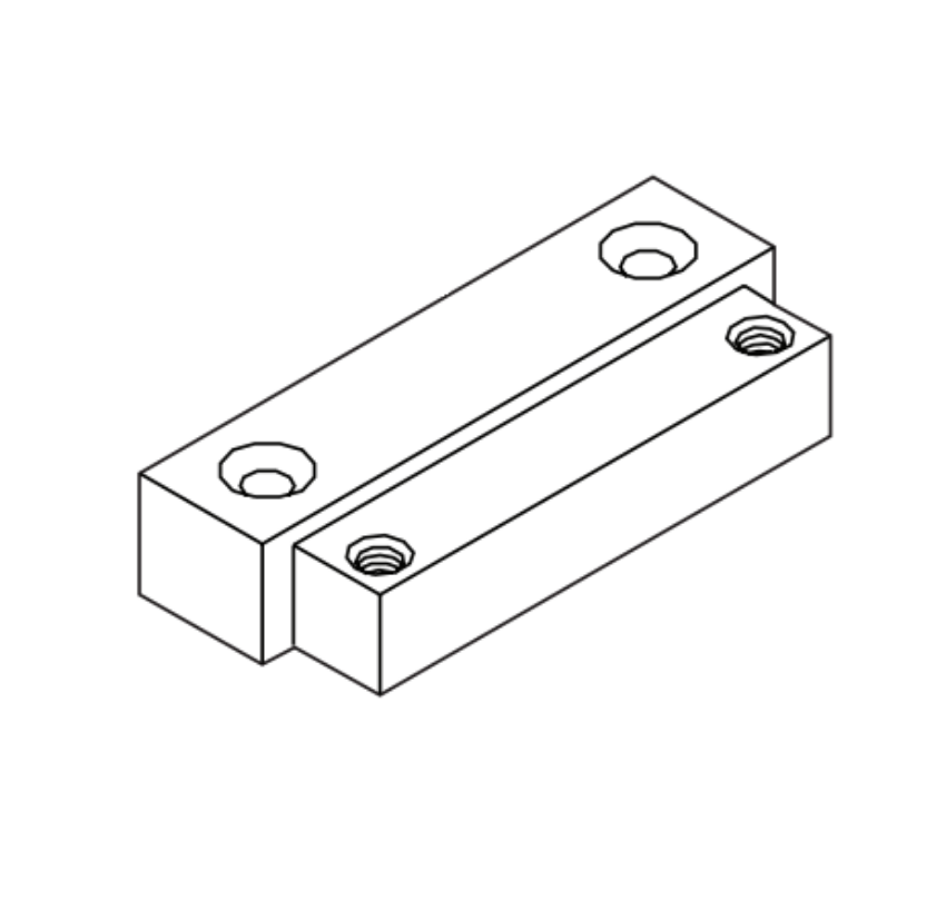 Picture of 5030-417 Wood Mounting Clip Set, Offset Pivot