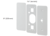 Picture of 887 Cover Plate, 88 Rim/8827 Pairs with ANSI 161 door cutout