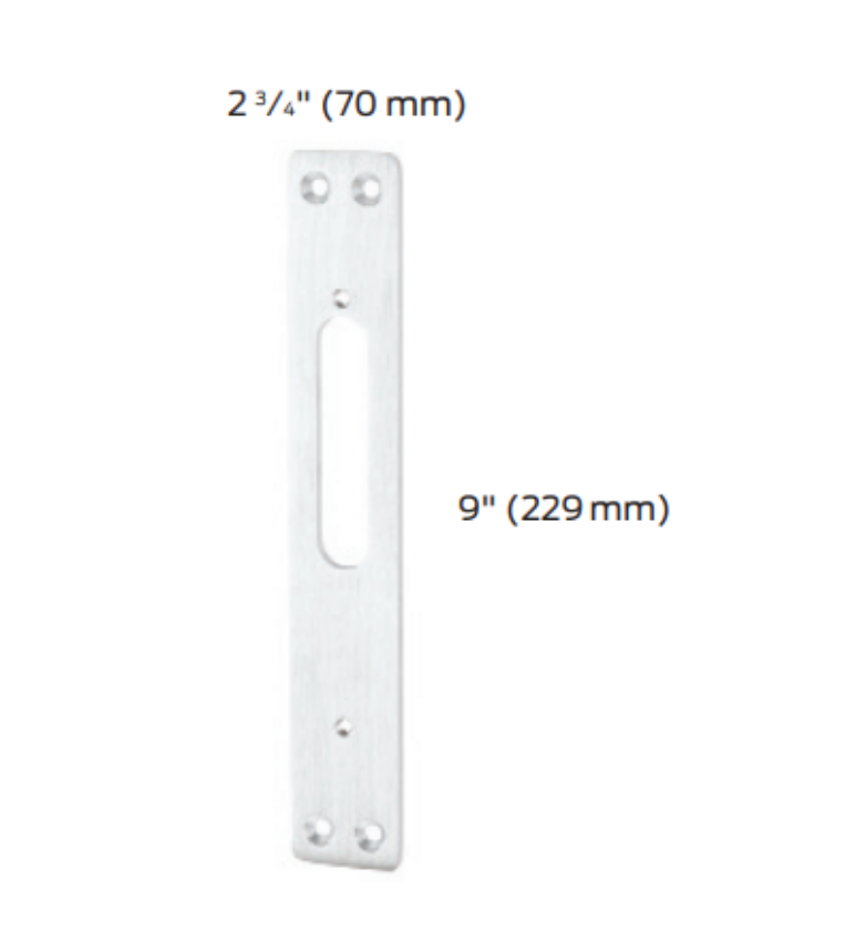 Picture of 888 Cover Plate, 8875 or 8827 with ANSI 161 door cutout