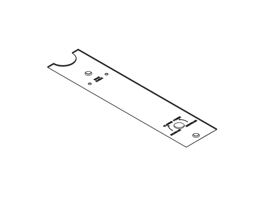 Picture of 2310ME-12 Short Finish Plate