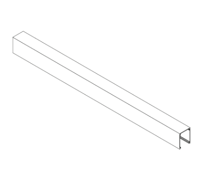Picture of 2860-572HL/S Header Only w/ Stop Prep, 72"