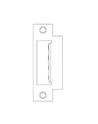 Picture of A8737-2 MA Series 1-7/16 Lip Strike, For 2 Inch Thick door