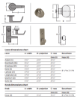 Picture of AS76029, MA Series Lever Assembly, w/Spring Cage, Avalon Lever - Gala Rose