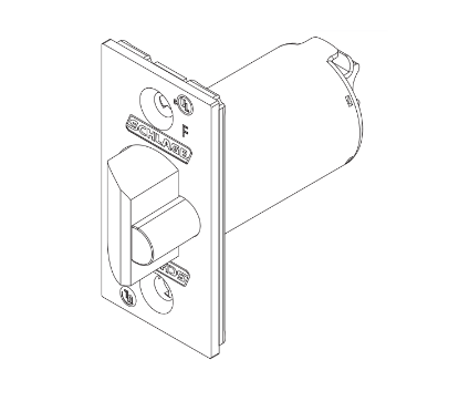 Picture of 23981145 T Series 2-3/4" Deadlatch, Standard
