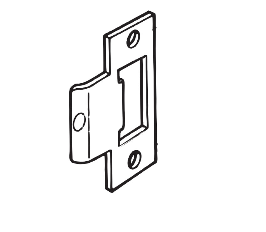 Picture of A05185-000 Standard T-Strike, Square Corner