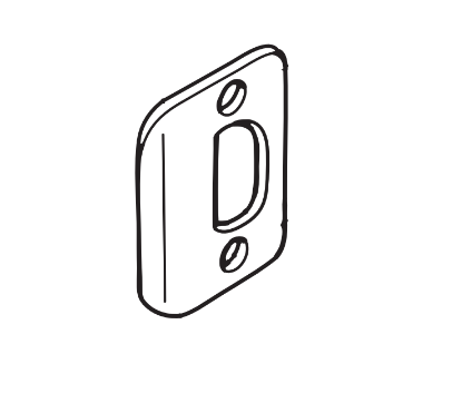 Picture of Q001-048 B/T Series Full Lip Strike 1-5/8