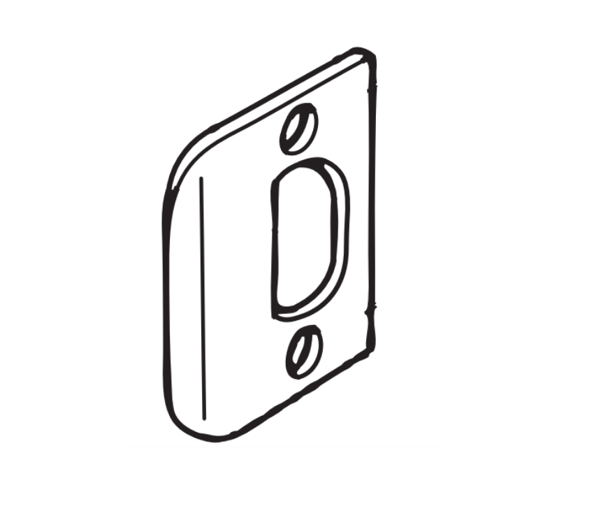 Picture of Q001-049 B/T Series Full Lip Strike 1-5/8