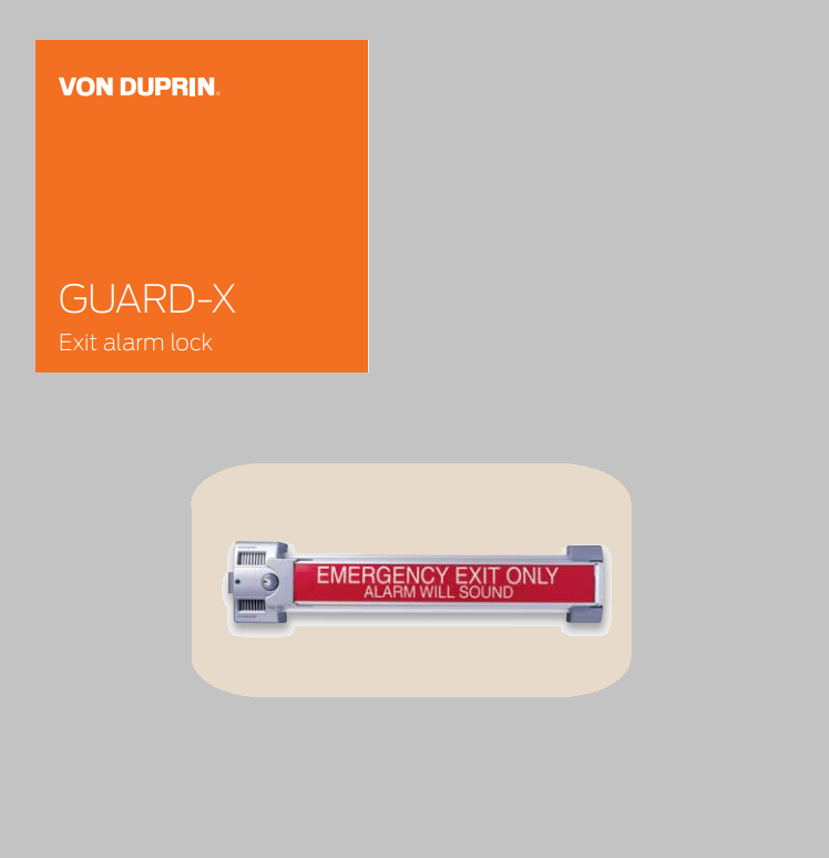 Exit Alarm Guard-X