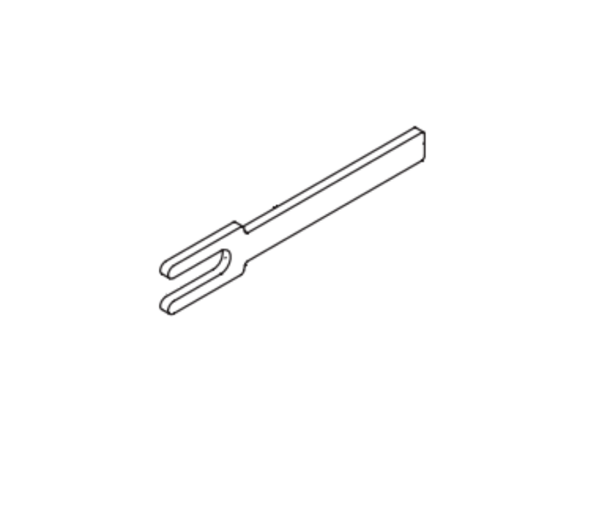 Picture of 030739-000-30, SFIC Cylinder Tailpiece, T/R Series 6-Pin