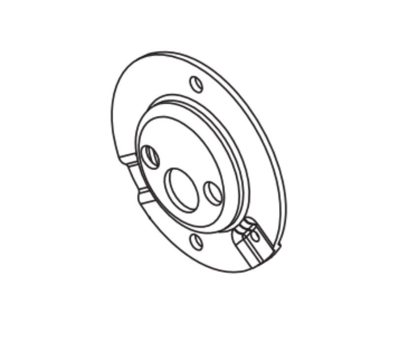 Picture of B600-018, Mounting plate for rose and rose & turn