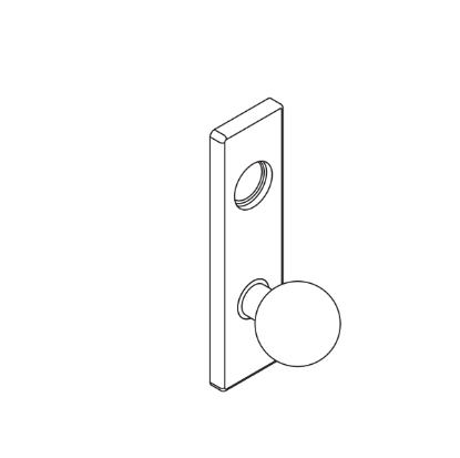 Picture of AE77100 Grade 1 Assembly, Hana Knob, Napa Escutcheon