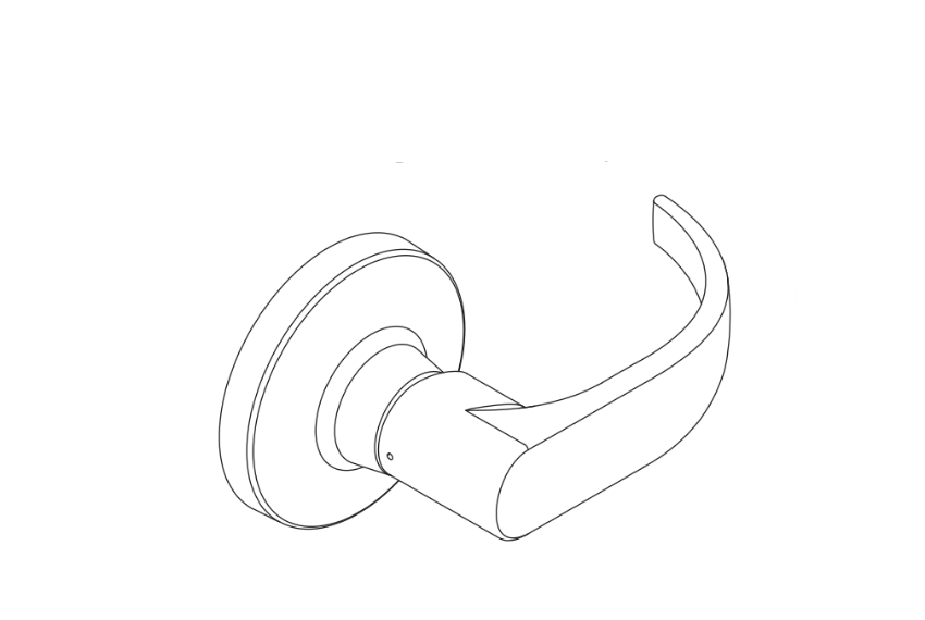 Picture of A30753-00Q, T Series Closed Quantum Lever, Inside, w/set screw