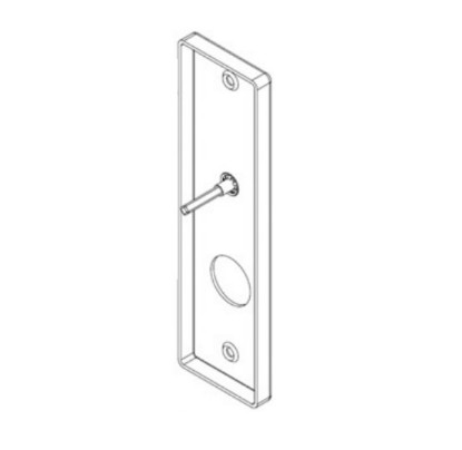 Show details for AE77012-IT Grade 1 Napa Escutcheon With Thumbturn, Lever Opening, Interior Only Picture of AE77012-IT Grade 1 Napa Escutcheon With Thumbturn, Lever Opening, Interior Only