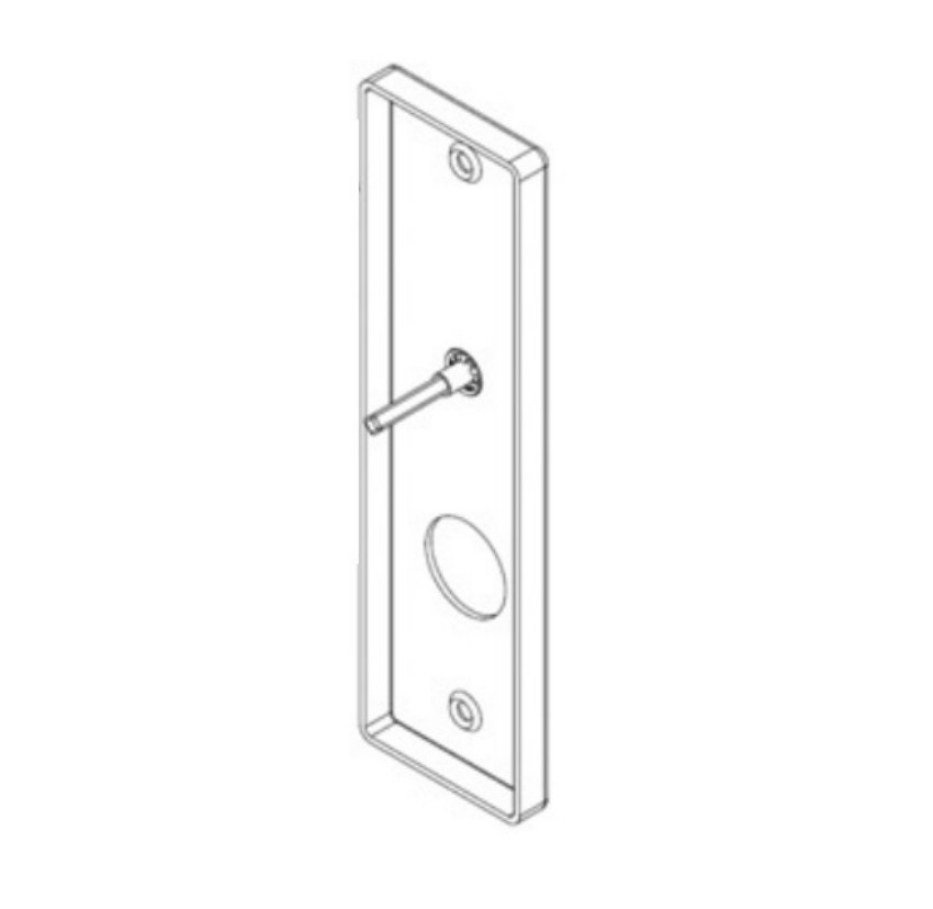 Picture of AE77012-IT Grade 1 Napa Escutcheon With Thumbturn, Lever Opening
