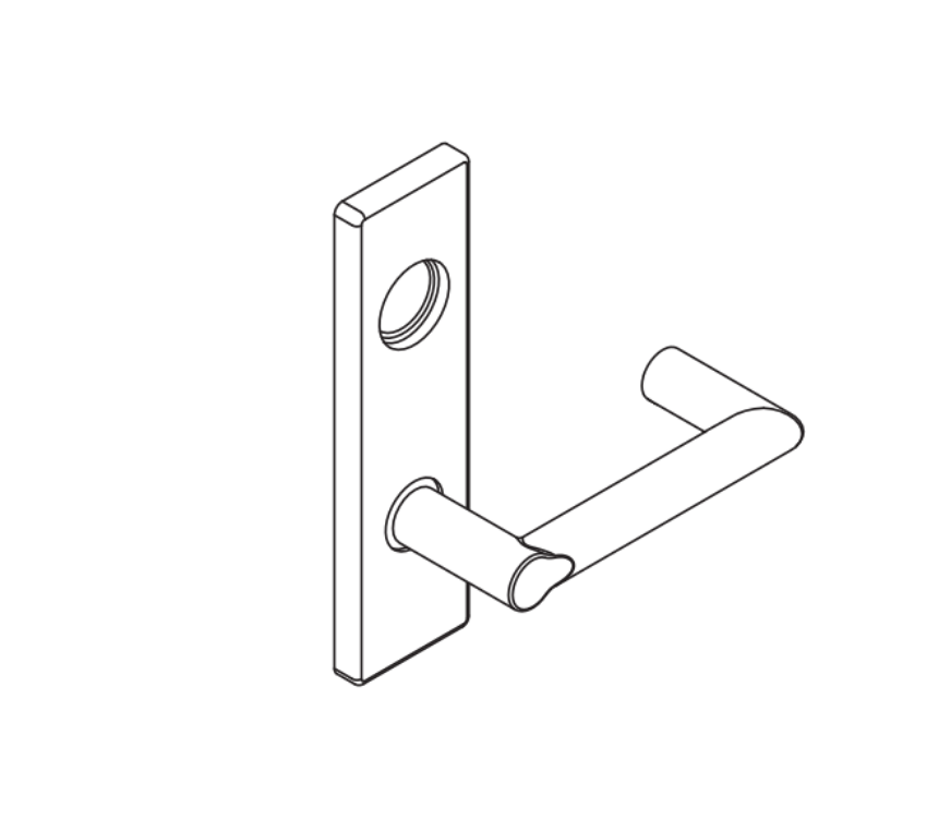 Picture of AE77310 MA Series Boardwalk Lever, Escutcheon Trim