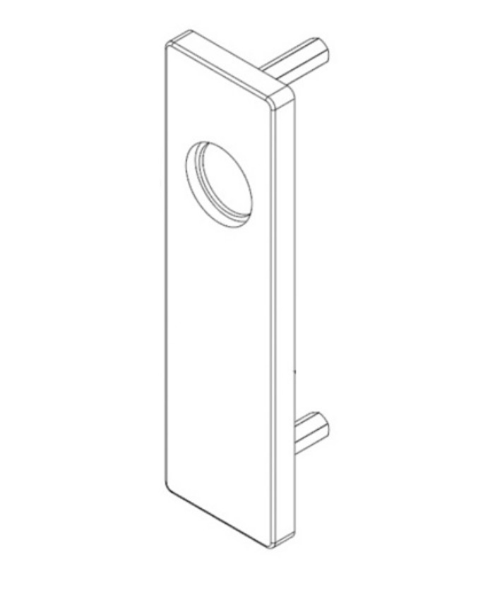 Picture of AE77012-OK Grade 1 Napa Escutcheon, Cylinder Opening