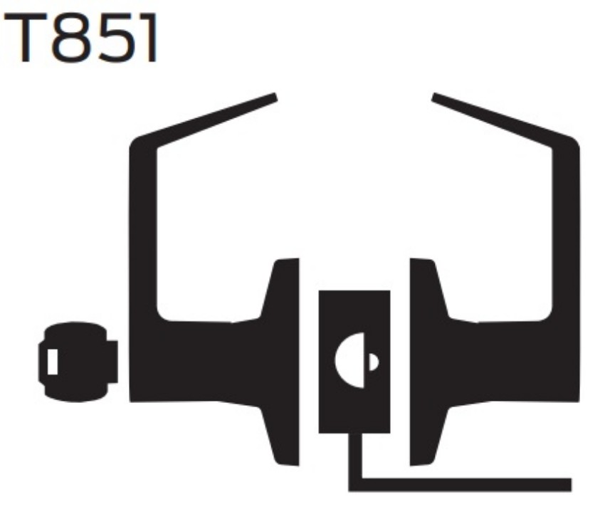 Picture of T851 Storeroom lock (electrified – fail safe)