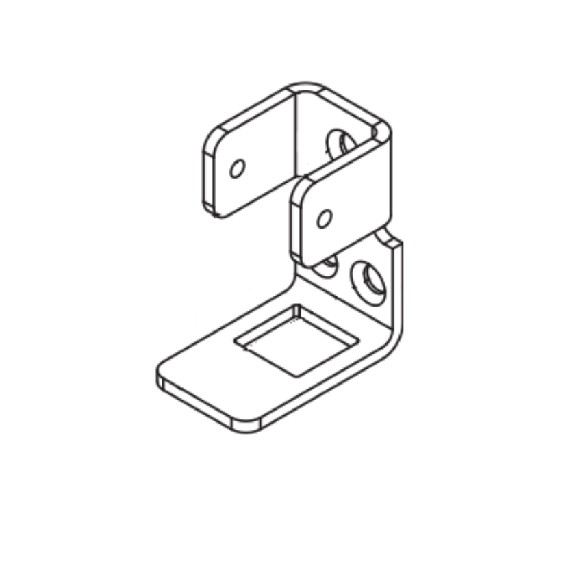 Picture of 650387, Bottom Bolt Guide (screws not included)