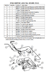 E7500 Mortise Lock Fail Secure (F.S.E.)