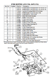 E7500 Mortise Lock Fail Safe (F.S,)
