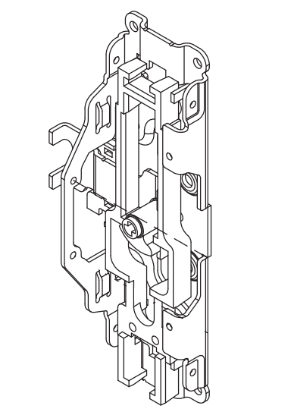 Picture of 650244, 25-C Concealed Wood Door Center Case Kit