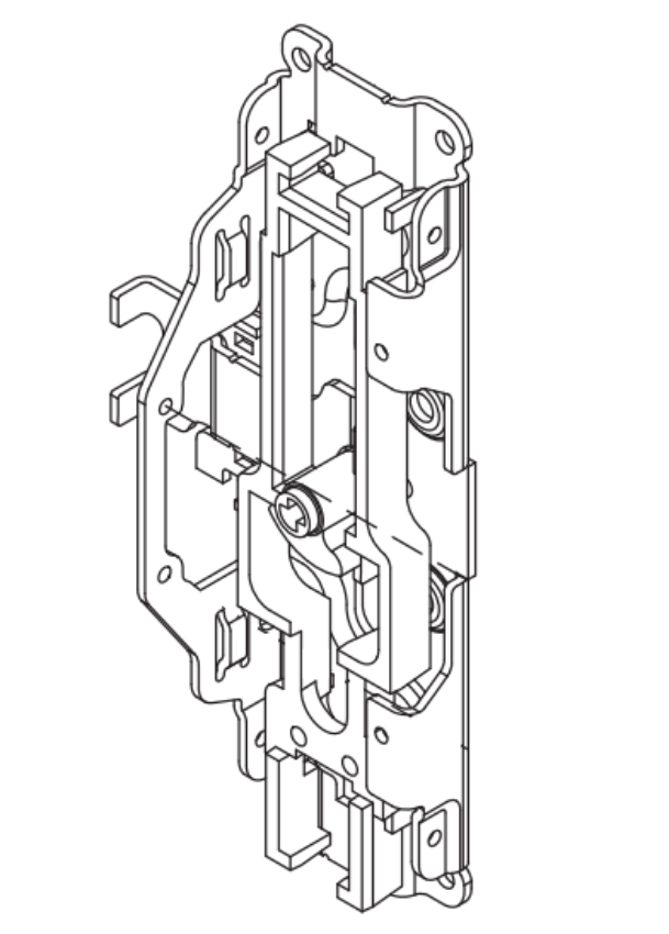Picture of 650244, 25-C Concealed Wood Door Center Case Kit