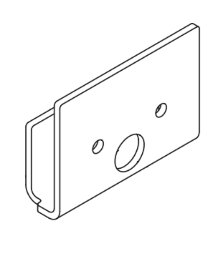 Picture of 600290, Lower Pull Bracket Pkg 2 1/4" Door