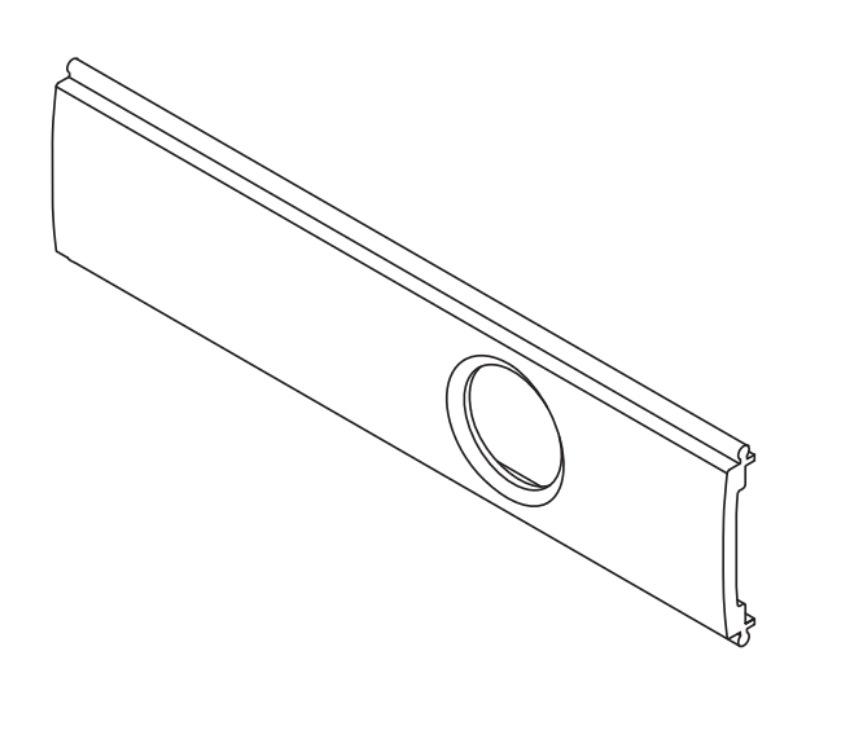 Picture of 650117, 24 Series CD Channel Cover Plate 3'