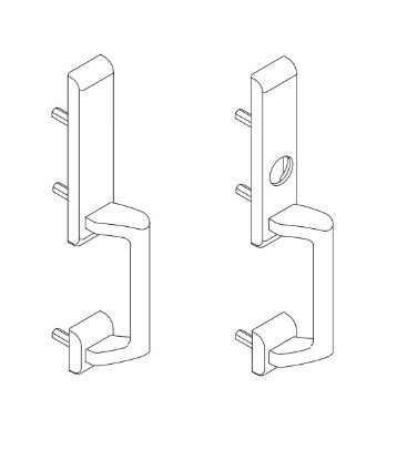 Show details for 19 Series: control trim (918) for rim and vertical device Picture of 19 Series: control trim (918) for rim and vertical device