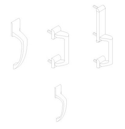 Show details for 24 Series: Athena (715) pull and Delta pull (717, 718) trim for rim and vertical device Picture of 24 Series: Athena (715) pull and Delta pull (717, 718) trim for rim and vertical device