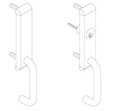 Show details for 24 Series: control pull trim (710) for rim and vertical device Picture of 24 Series: control pull trim (710) for rim and vertical device