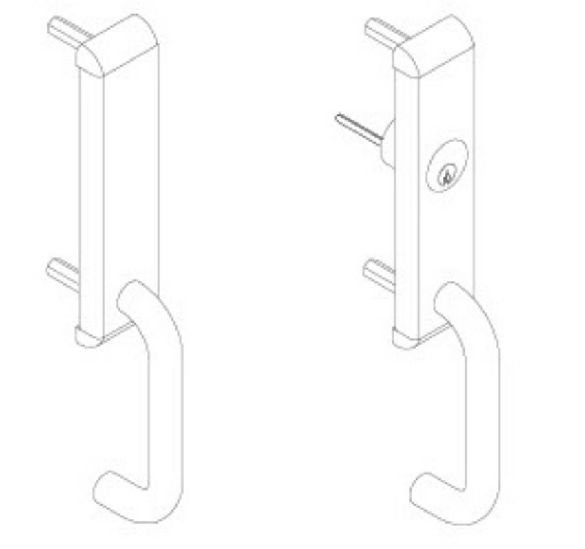 Picture of 24 Series: control pull trim (710) for rim and vertical device
